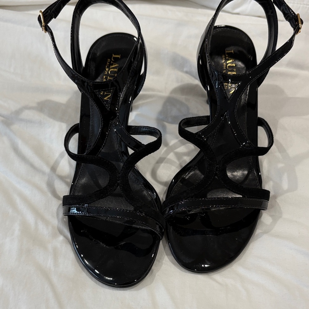 Lauren Ralph Lauren Black Patent Leather Heels